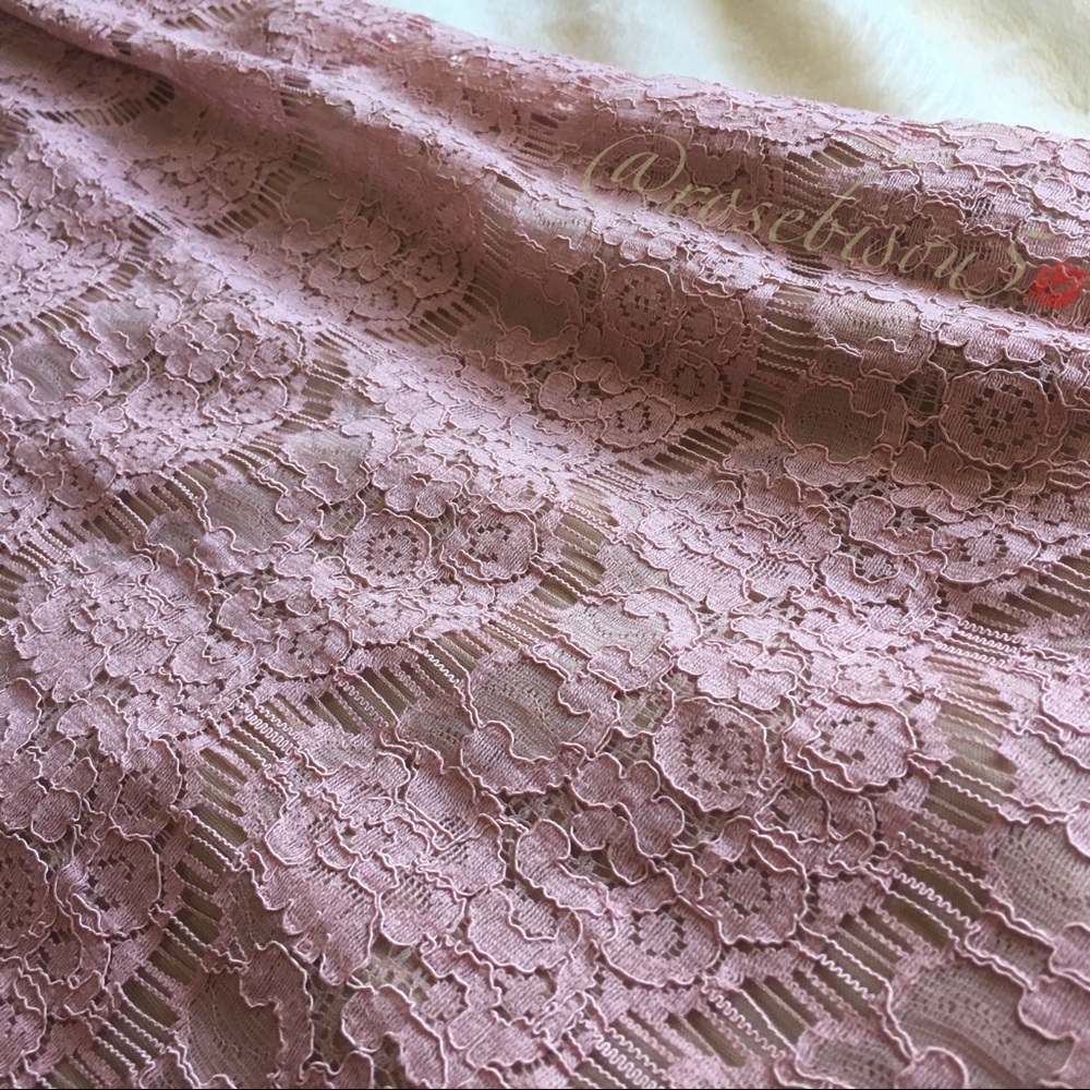 x3HP!💐 {LOVE, FIRE} Mock Neck Lace Overlay Shift - Picture 6 of 8